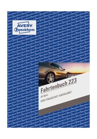 AVERY® Zweckform Fahrtenbuch 223, 40 Blatt Bild 1