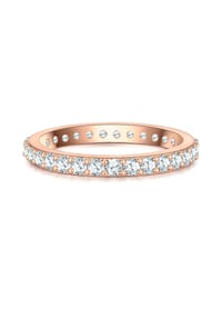 GLANZSTÜCKE MÜNCHEN - Ring Sterling Silber roségold Zirkonia weiß - roségold