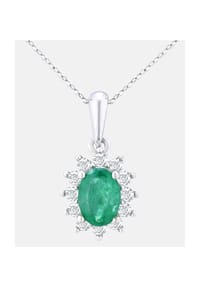 Diamant L'eternel - Kette mit Anhänger, mit Diamant, 375 Weißgold - white gold