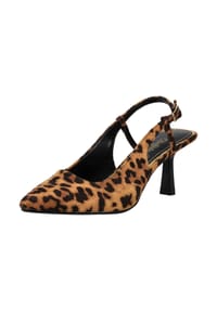 Buffalo - Lederimitat Pumps - Leopard