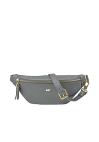 BRAUN BÜFFEL - ALESSIA Gürteltasche, Leder, Emblem, uni, für Damen - 012 DARK GREY
