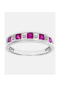 Diamant L'eternel - Eternity Ring, mit 0.025 ct Diamant, 375 Weißgold - white gold