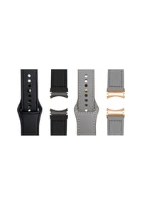 WRISTR - Smartwatch-Armband (2-tlg. Set) Pin kompatibel mit Samsung Galaxy Watch - Braun / Rosé