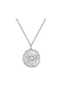 GLANZSTÜCKE MÜNCHEN - Damen Kette aus 925/- Sterling Silber in Silber mit Amazonit - silber