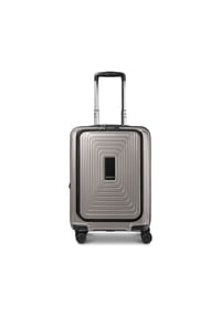 REDOLZ Essentials 14 - Essentials 14 4 Rollen Kabinentrolley S 55 cm Laptopfach mit Dehnfalte - aubergine metallic