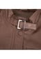 JILANI Damen Lederjacke Gürtel Lammnappa dunkelbraun Bild 10