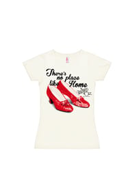 LOGOSHIRT® - New Girls T-Shirt Wizard Of Oz -There's No Place - almost white