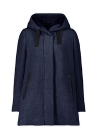 GIL BRET - Wolljacke mit Kapuze - Moonlight Blue Melange