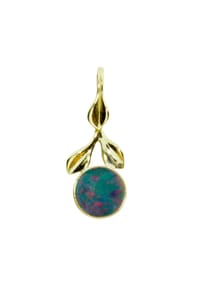 OSTSEE-SCHMUCK® - Anhänger , Blüte , Gold 333/000 - gold