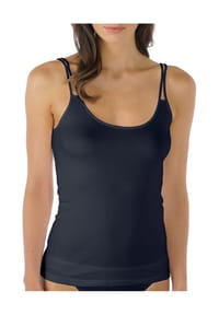mey - Emotion Unterhemd, uni, Doppel-Träger, Rundhals, für Damen - 408 NIGHT BLUE