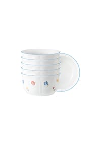 Seltmann Weiden Müslischalen Sonate Nostalgie ø 15 cm 6er Set weiß - SONATE NOSTALGIE - weiß