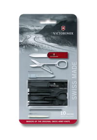 VICTORINOX Universalmesser - SWISS CARD CLASSIC - Schwarz transparent