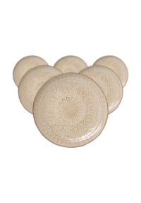 Ritzenhoff & Breker Speiseteller Omara ø 26,5 cm 6er Set beige - OMARA - beige