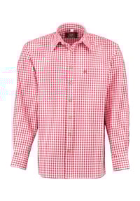 Orbis - Freizeithemd, Regular Fit, Langarm, Kent-Kragen, für Herren - 34 MIT.ROT