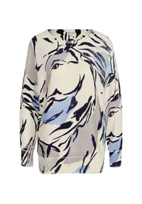 Alba Moda - Pullover - ecru / hellblau / schwarz