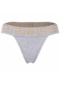 VERSACE - Damen String -  TOPEKA, Unterwäsche, Tanga, Organic Cotton, Bi-Stretch - Grau