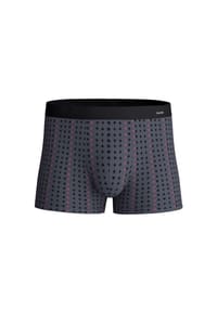 CALIDA - Herren New Boxer mit Softgummibund Cotton Code Design - anthrazit