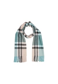 comma, - Schal, Fransen, für Damen - 67N0  BLUE GREEN