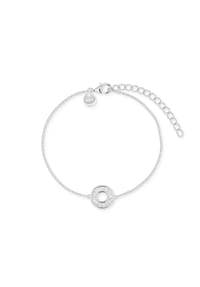 TOM TAILOR - Armband für Damen, Silber 925, Zirkonia - Silber