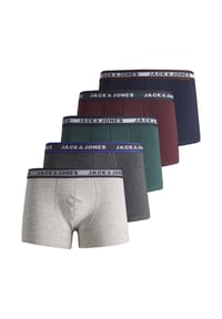JACK & JONES - Trunk Unterhosen Trunks 5 Pack Unterhosen Shorts JACOLIVER - Black