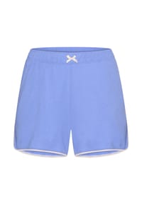 LASCANA - Schlafanzug-Shorts, Zierschleife, für Damen - 12 BLUE