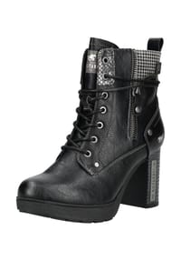 MUSTANG® - Lederimitat/Textil Stiefelette - Schwarz