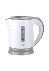 COFI - Adler AD 1371 Wasserkocher 0,8 L - 850 W, 360° drehbar - Grau - Grau 20,5 x 17,5 x 13,5 cm