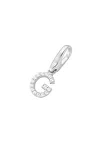GIORGIO MARTELLO MILANO - Charm Buchstabe G, Zirkonia Steine, Silber 925 - weiß