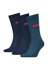 Levi's® - Socken, 3er Pack, Rippbündchen, für Herren - 001 BLACK