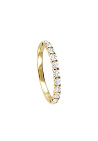 MONCARA - Damen Ring, 585er Gold, 11 Diamanten zus. ca. 0,50 Karat - Gelbgold