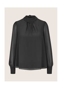 MADELEINE - Chiffonbluse mit Schluppenband - blassrosa