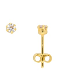 Adelia's - Damen Gold Schmuck 333 Gold Ohrringe  Ohrstecker mit Zirkonia Ø 3,5 mm - gold