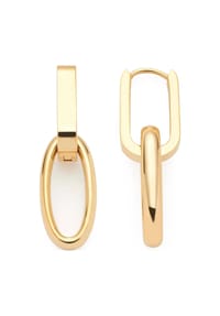 LEONARDO - Damen Creolen, Edelstahl - GELBGOLD