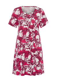 SIEH AN! - Sommerkleid - ecru-malve-bedruckt