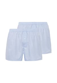 HANRO - Boxershorts 2er Pack Fancy Woven - Blau / hellblau