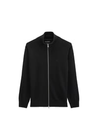 Marc O'Polo - Herren Strickjacke mit Stehkragen - Knit Cardigan, Regular Fit, Baumwoll-Schurwoll-Mix - Graumelange