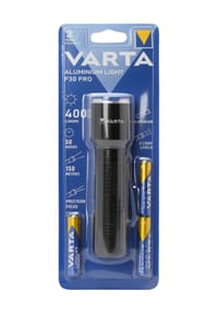 VARTA - Taschenlampe "Aluminium Light F30 Pro", 3 Leuchtmodi - SCHWARZ