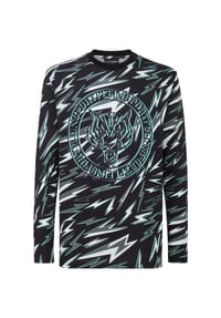 PLEIN SPORT - T-Shirt TIGER - Black/Mintgreen