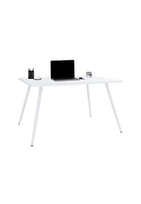 VCM. - Schreibtisch Computertisch Bürotisch Skandanivischer Retro Look Salia 110x50 cm - Anthrazit