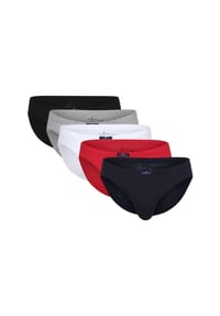 TOM TAILOR - Slips, Logobund, Elastikbund, für Herren - blau/weiß/rot