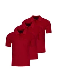 RAGMAN - Poloshirt 3er Pack Basic - Anthrazit