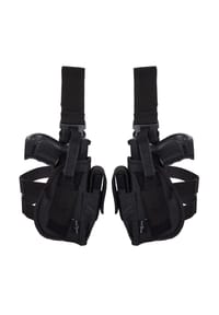 BLACK SNAKE - Black Snake® Tiefziehholster Set rechtes + linkes Beinholster - Schwarz