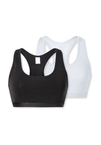 ELLE - Super Soft Bustier, 2er-Pack, für Damen - 900 ASSORTED