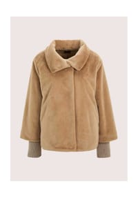 MADELEINE - Elegante Damenjacke in Felloptik - caramel