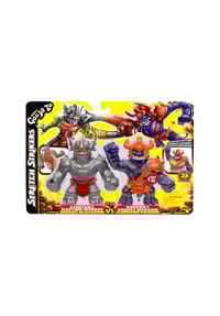 invento - Spielfigurenset "Heroes of Goo Jit Zu: Stretch Strikers - Knight Blazagon vs. Gladiator Corruptagon" - 