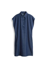 OPUS - Hemdblusenkleid "Wellja", Knopfleiste, für Damen - 70259 OXFORD BLUE