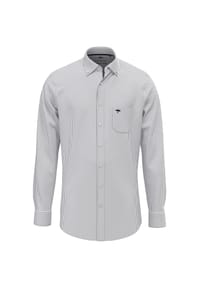 FYNCH-HATTON® - Freizeithemd, Regular Fit, Langarm, Button-Down-Kragen, für Herren - 5500 WHITE