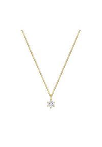 GLANZSTÜCKE MÜNCHEN - Damen Kette aus 925/- Sterling Silber in Gelbgold mit Zirkonia - gelbgold