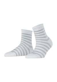 Burlington - Kurzsocken, Streifen, Rippbündchen, für Damen - BLACK