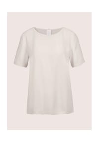 MADELEINE - Rundhals-Shirt mit kurzen Ärmeln - perlweiß